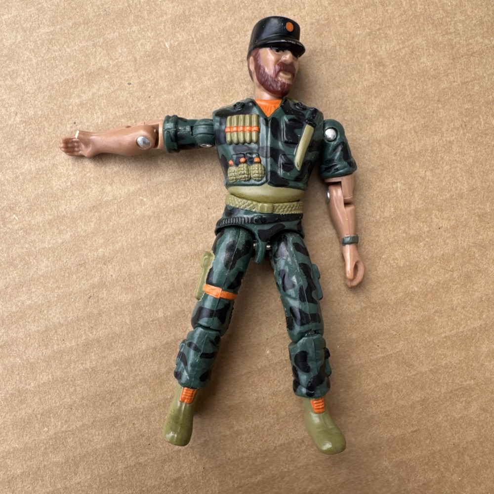 Vintage 1986 Lanard the Corps! Large Sarge Action Figure (#116)